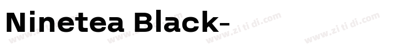 Ninetea Black字体转换